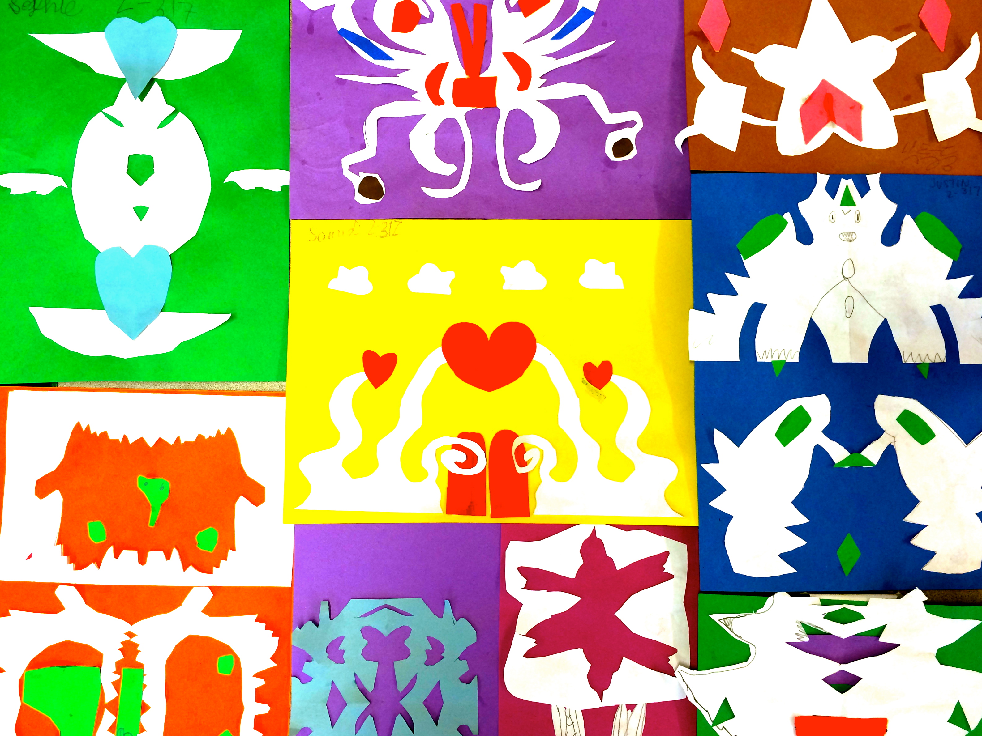 Symmetry Art/Cutouts (Grade 2)